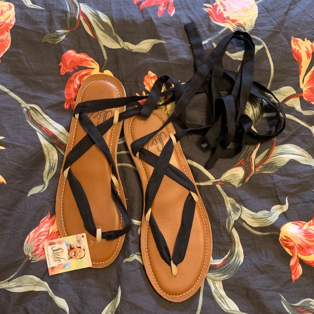 NWT Sseko Ribbon Sandals